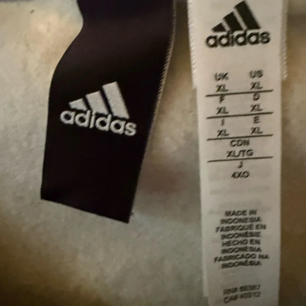 Mens Adidas Essentials 3-Stripe Logo Cotton Sweatshirt  XL